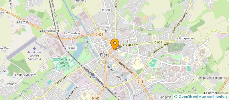 localisation de l'entreprise COMITE ETAB CREDIT DU NORD à FLERS