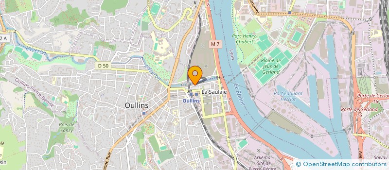 localisation de l'entreprise COMITE ETAB OULLINS VOITURES  OULLINS-PIERRE-BENITE