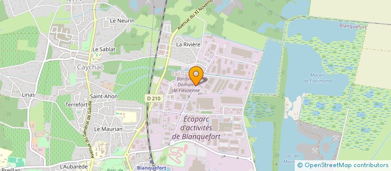 localisation de l'entreprise COMITE ETABL DE SA BARDINET à BLANQUEFORT