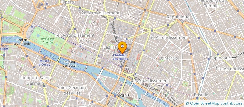 localisation de l'entreprise COMITE ETABL FNAC FORUM à PARIS