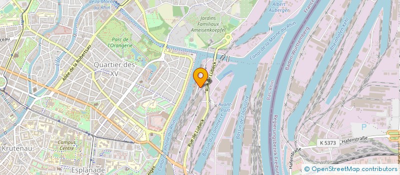 localisation de l'entreprise COMITE ETABL GEFCO TRANSAUTO STUR à STRASBOURG