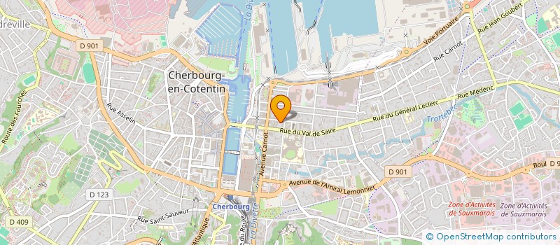 localisation de l'entreprise COMITE ETABL MAISON ENFANTS LES MOUETTES  CHERBOURG-EN-COTENTIN