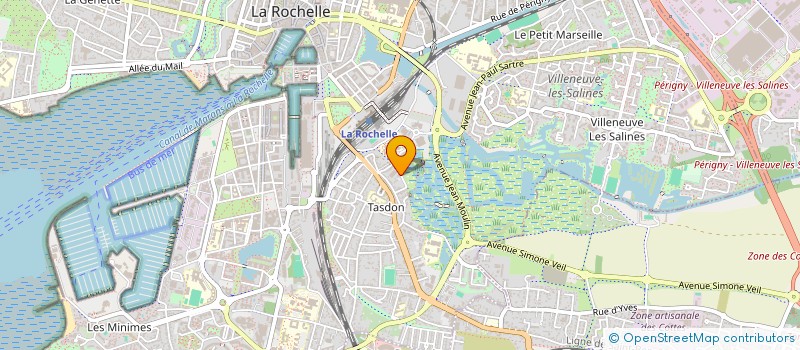 localisation de l'entreprise COMITE ETABL REGION SNCF NANTES à LA ROCHELLE