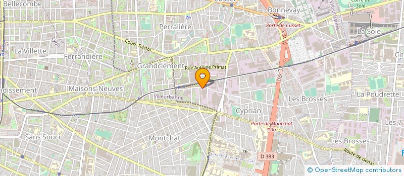 localisation de l'entreprise COMITE ETABL ROUX COMBALUZIER à VILLEURBANNE