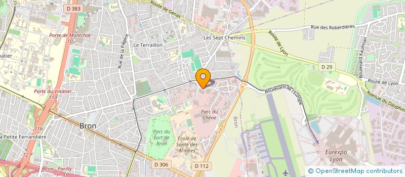 localisation de l'entreprise COMITE ETABLI ALCATEL RESEAUX ENTREPRISE à BRON