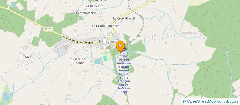 localisation de l'entreprise COMITE ETABLIS IR MOISSONS NOUVELLES à PELLEVOISIN