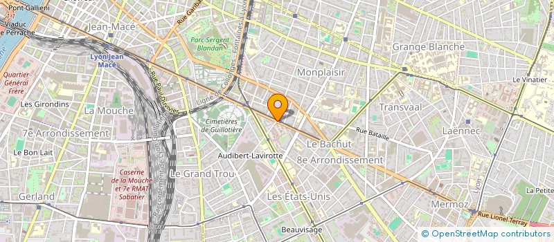 localisation de l'entreprise COMITE ETABLIS RVI MONPLAISIR  LYON