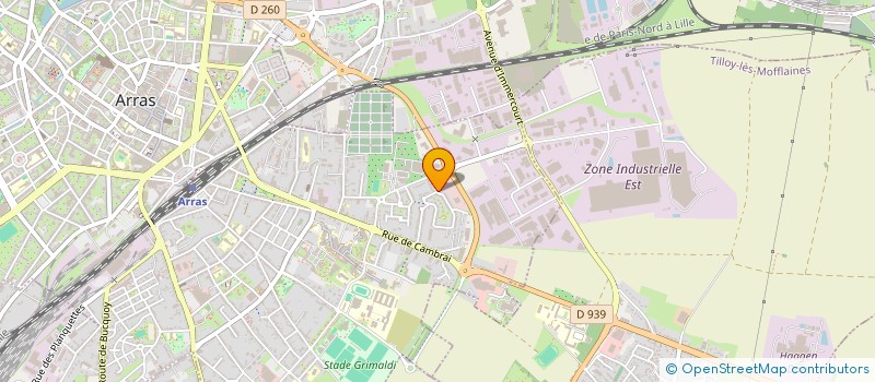 localisation de l'entreprise COMITE ETABLIS VIVENDI ARTOIS FLANDRE à ARRAS