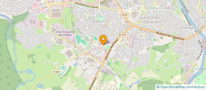 localisation de l'entreprise COMITE ETABLISS CREDIT MUTUEL 53-49 à LAVAL