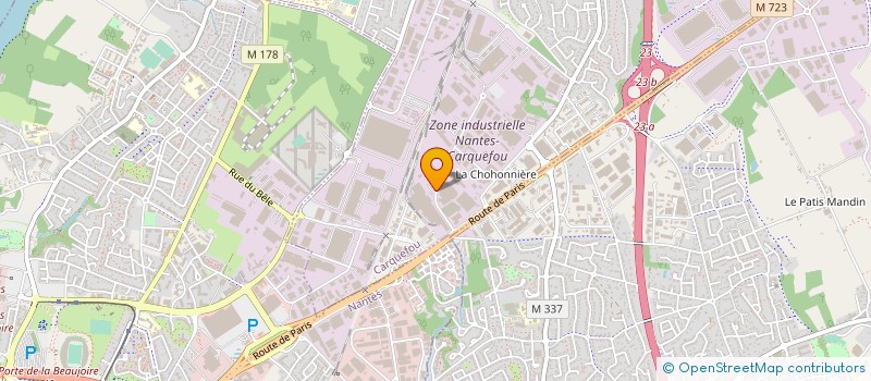 localisation de l'entreprise COMITE ETABLISS EUROVIA ATLANTIQUE  CARQUEFOU