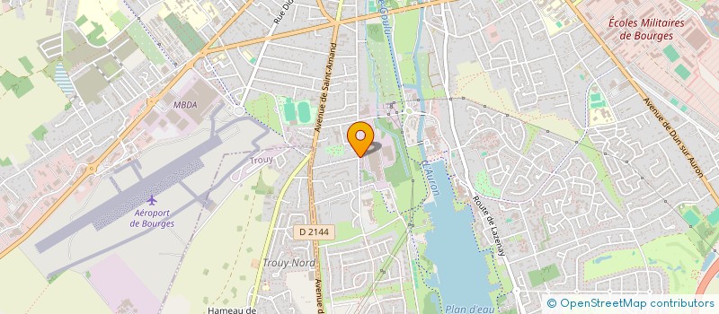 localisation de l'entreprise COMITE ETABLISSE DE MANOIR INDUSTRIES  BOURGES