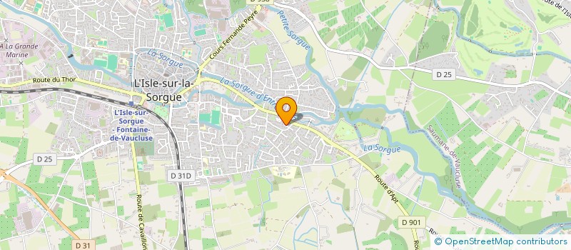 localisation de l'entreprise COMITE ETABLISSEMENT à L'ISLE-SUR-LA-SORGUE