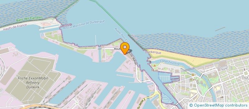 localisation de l'entreprise COMITE ETABLISSEMENT A R N O à DUNKERQUE