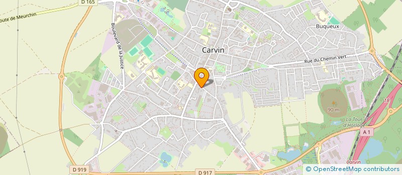 localisation de l'entreprise COMITE ETABLISSEMENT AMORA SA  CARVIN