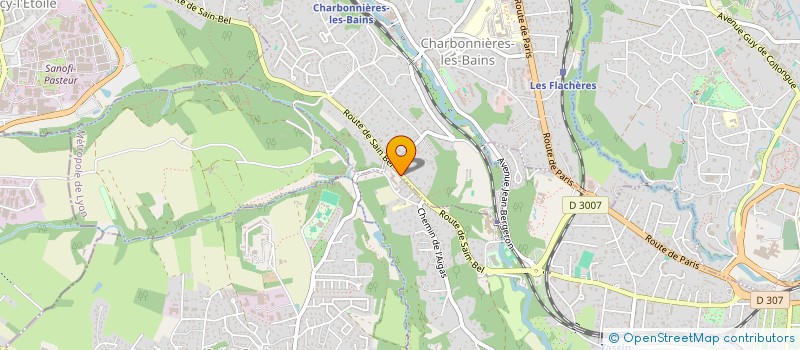 localisation de l'entreprise COMITE ETABLISSEMENT APAVE SUD EUROPE à TASSIN-LA-DEMI-LUNE