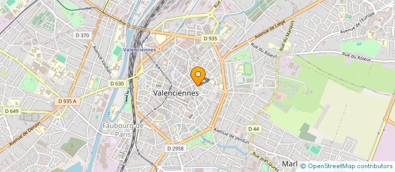 localisation de l'entreprise COMITE ETABLISSEMENT AVAD  VALENCIENNES