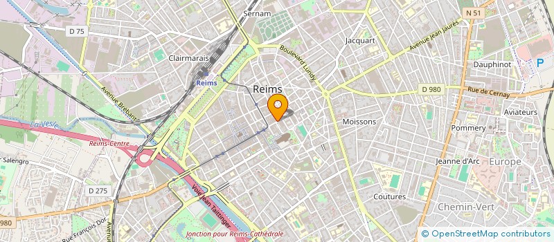 localisation de l'entreprise COMITE ETABLISSEMENT BNP  REIMS