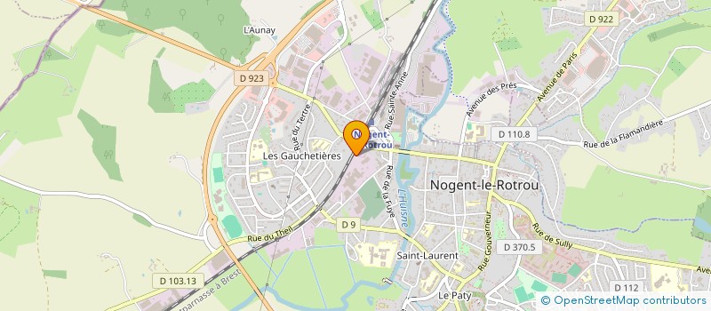 localisation de l'entreprise COMITE ETABLISSEMENT BRUNEAU à NOGENT-LE-ROTROU