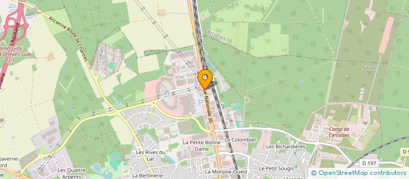 localisation de l'entreprise COMITE ETABLISSEMENT CARREFOUR SARAN à SARAN