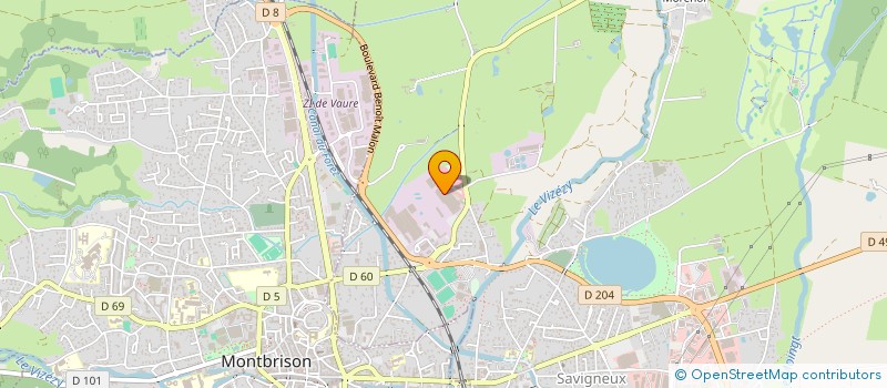 localisation de l'entreprise COMITE ETABLISSEMENT CLECIM  MONTBRISON