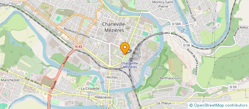 localisation de l'entreprise COMITE ETABLISSEMENT CPAM à CHARLEVILLE-MEZIERES