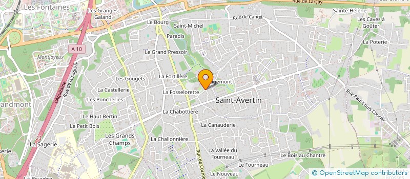 localisation de l'entreprise COMITE ETABLISSEMENT CREDIT LYONNAIS à SAINT-AVERTIN