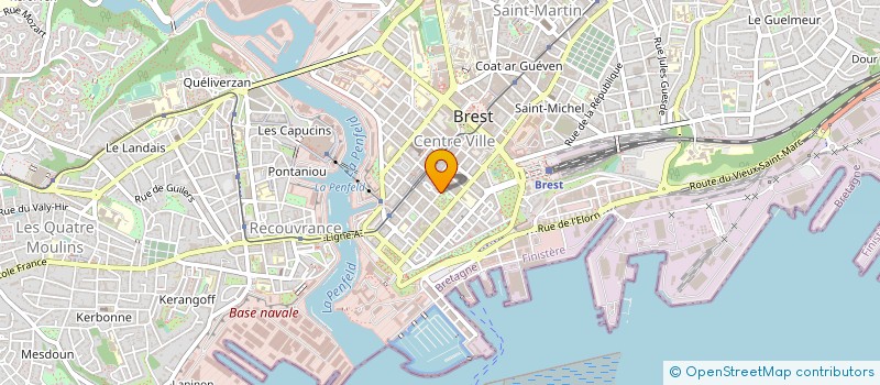 localisation de l'entreprise COMITE ETABLISSEMENT CREDIT LYONNAIS à BREST