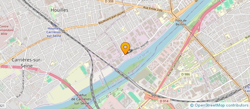 localisation de l'entreprise COMITE-ETABLISSEMENT DSM RF  BEZONS