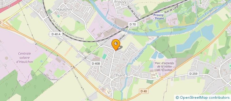 localisation de l'entreprise COMITE ETABLISSEMENT ETERNIT INDUSTRIES  THIANT