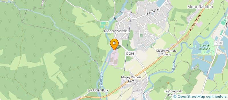 localisation de l'entreprise COMITE ETABLISSEMENT FAURECIA SA  MAGNY-VERNOIS