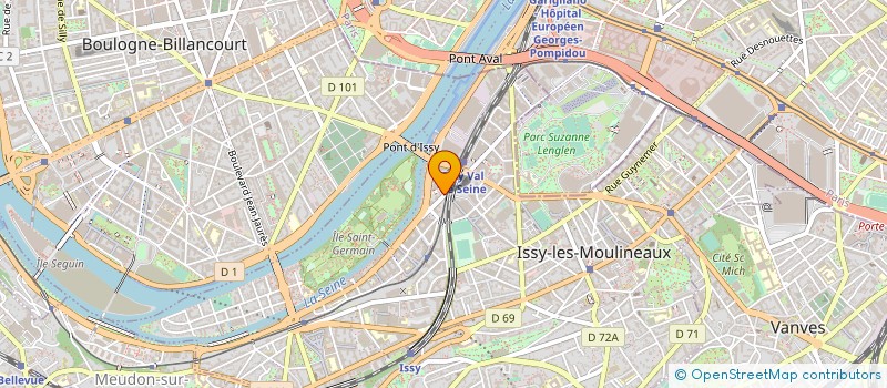 localisation de l'entreprise COMITE ETABLISSEMENT GENERAL ELECTR CGR à ISSY-LES-MOULINEAUX