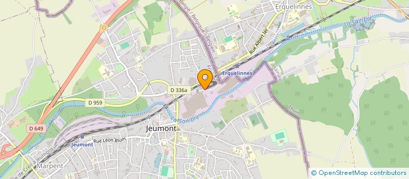localisation de l'entreprise COMITE ETABLISSEMENT JEUMONT INDUSTRIE à JEUMONT