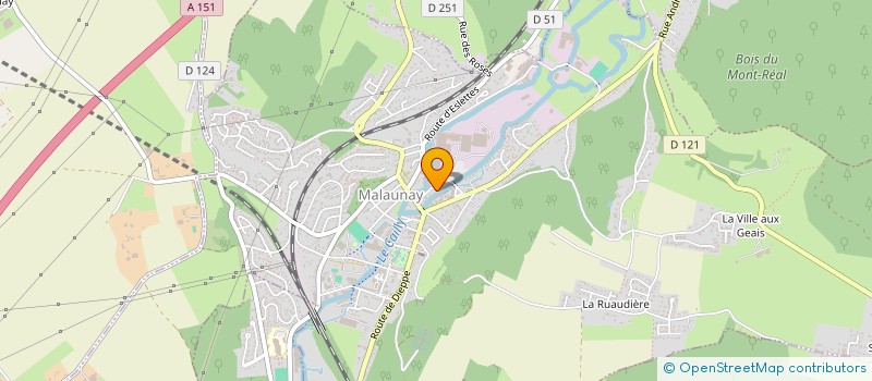 localisation de l'entreprise COMITE ETABLISSEMENT LEGRAND NORMANDIE à MALAUNAY