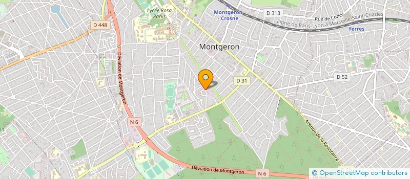 localisation de l'entreprise COMITE ETABLISSEMENT LYONNAISE DES EAUX à MONTGERON