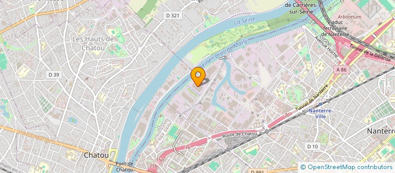 localisation de l'entreprise COMITE ETABLISSEMENT MAGNETI MARELLI  NANTERRE