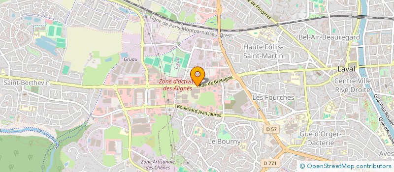 localisation de l'entreprise COMITE ETABLISSEMENT MATERIEL TELEPHONE à LAVAL