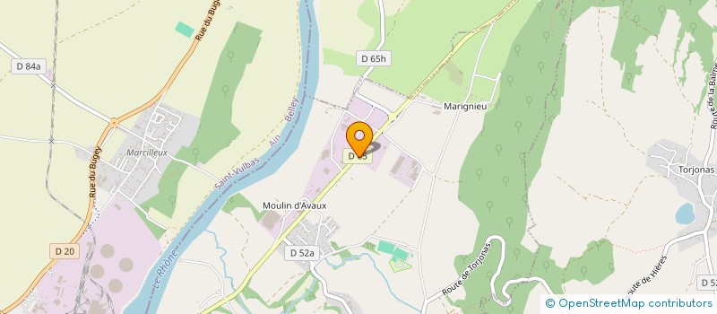 localisation de l'entreprise COMITE ETABLISSEMENT RHONE POULENC FIBRE à HIERES-SUR-AMBY