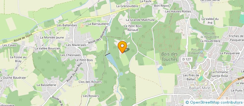 localisation de l'entreprise COMITE ETABLISSEMENT SA UNIMETAL à BALLAN-MIRE