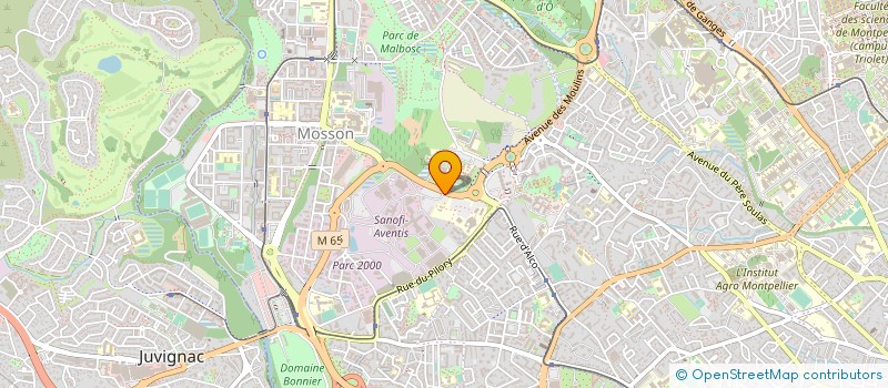 localisation de l'entreprise COMITE ETABLISSEMENT SANOFI AVENTIS RECHERCHE ET DEVELOPPEMENT à MONTPELLIER