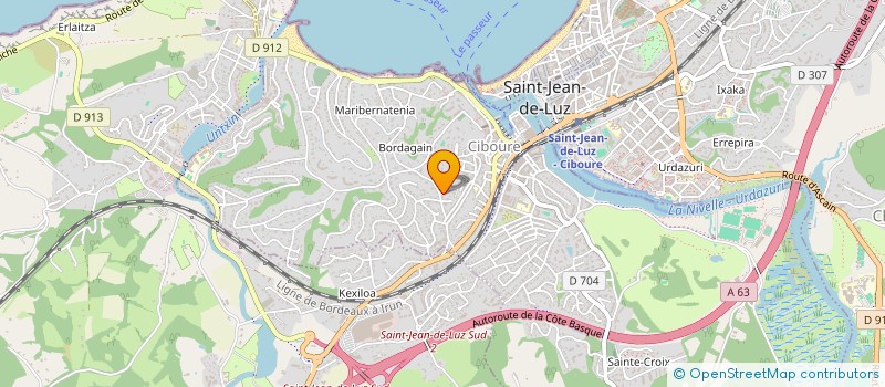 localisation de l'entreprise COMITE ETABLISSEMENT SAUPIQUET  SAINT-JEAN-DE-LUZ