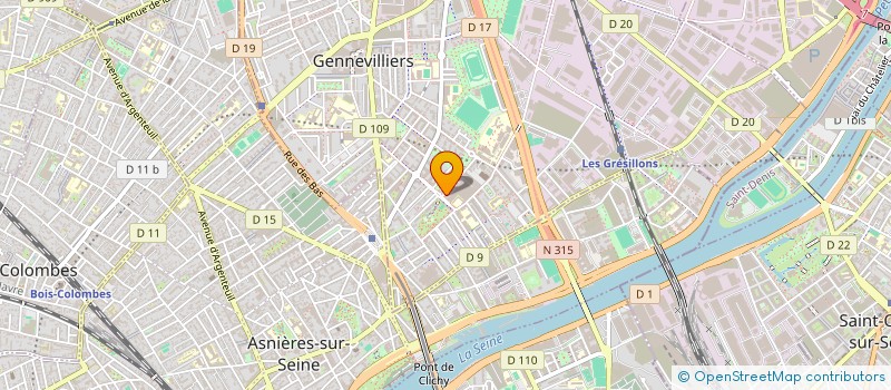 localisation de l'entreprise COMITE ETABLISSEMENT SECAN à GENNEVILLIERS
