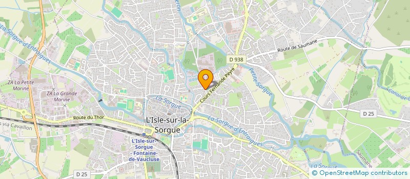 localisation de l'entreprise COMITE ETABLISSEMENT SKW BIO INDUSTRIES  L ISLE SUR LA SORGUE