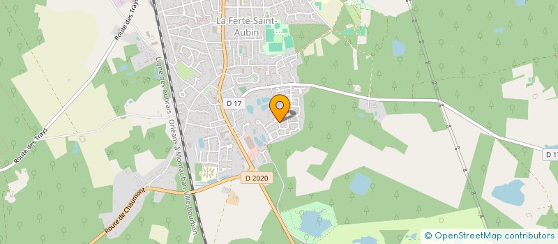localisation de l'entreprise COMITE ETABLISSEMENT THOMSON BRANDT à LA FERTE SAINT-AUBIN