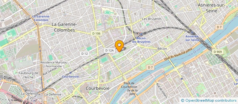 localisation de l'entreprise COMITE ETS AIR INDUSTRIE à COURBEVOIE