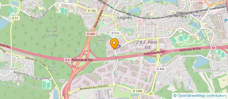 localisation de l'entreprise COMITE ETS BRISTOL MYERS LOGNES à LOGNES