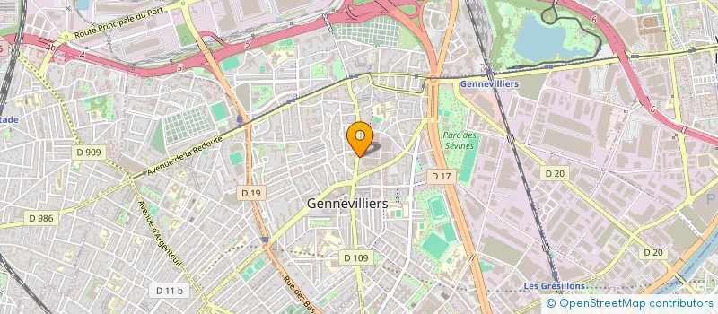 localisation de l'entreprise COMITE ETS CARBONE LORRAINE à GENNEVILLIERS