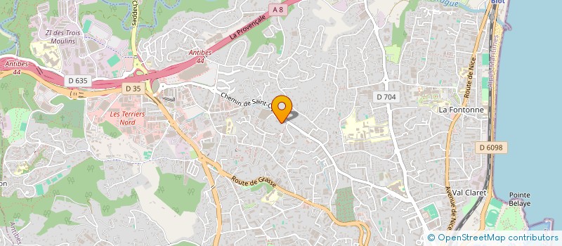 localisation de l'entreprise COMITE ETS CARREFOURS ANTIBES à ANTIBES