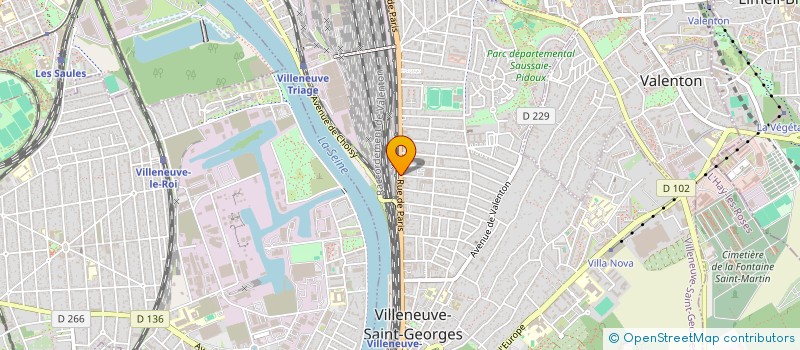 localisation de l'entreprise COMITE ETS CIE PHILIPS ECLAIRAGE  VILLENEUVE-SAINT-GEORGES