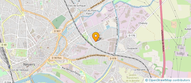 localisation de l'entreprise COMITE ETS CIE PHILIPS ECLAIRAGE à NEVERS