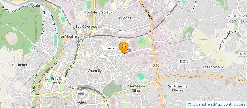 localisation de l'entreprise COMITE ETS CROUZET  ALES